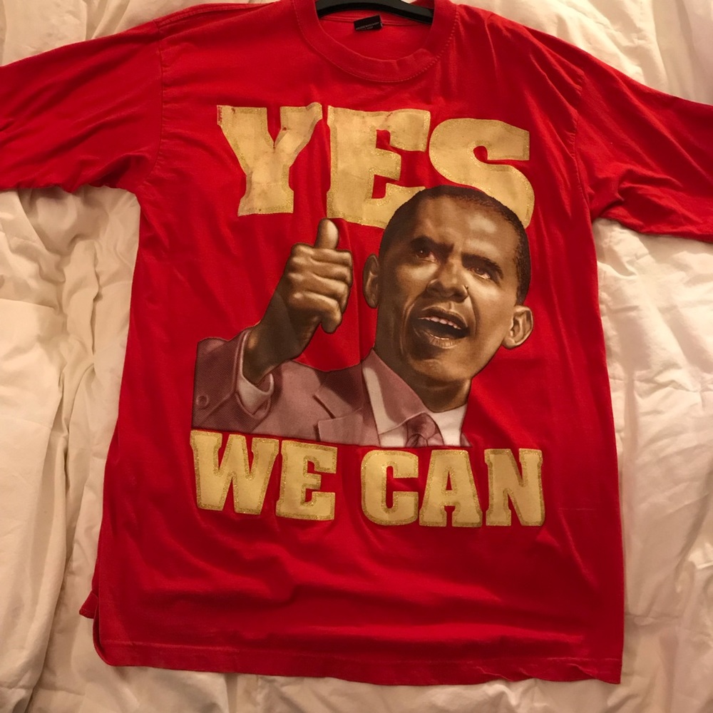 Original YES WE CAN. President Obama T Shirt